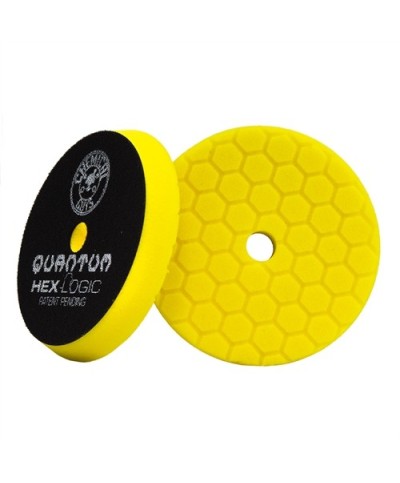 Chemical Guys Hex Logic Quantum Heavy Cutting Pad yellow 5.5"- burete putere mare de taiere