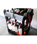 Carucior mobil pentru detailing - 2 rafturi - Detailing trolley Poka Premium Equipment - 4