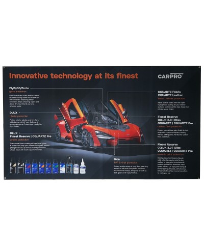 CarPro Big Fabric Banner 210x150cm - Banner perete CarPro - 1