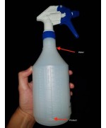 Autosmart Grey trigger bottles 750ml Chemical resistant - recipient + pulverizator rezistent la chimicale Autosmart - 3