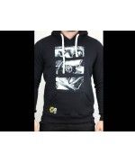 Hoodie Black Retro - Hanorac cu gluga si imprimeu Poka Premium Equipment - 3