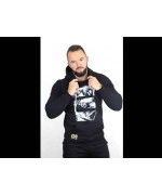 Hoodie Black Retro - Hanorac cu gluga si imprimeu Poka Premium Equipment - 5