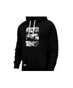 Hoodie Black Retro - Hanorac cu gluga si imprimeu Poka Premium Equipment - 1