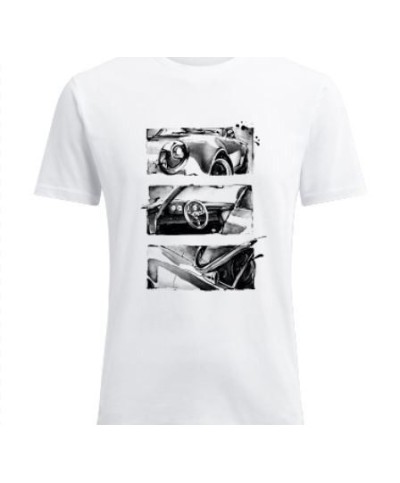 T-shirt White Retro - Tricou alb bumbac Poka Premium Equipment - 1