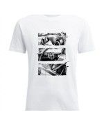 T-shirt White Retro - Tricou alb bumbac Poka Premium Equipment - 1