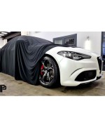 Premium quality car cover black - Sedan Hatchback - husa auto premium Poka Premium Equipment - 3