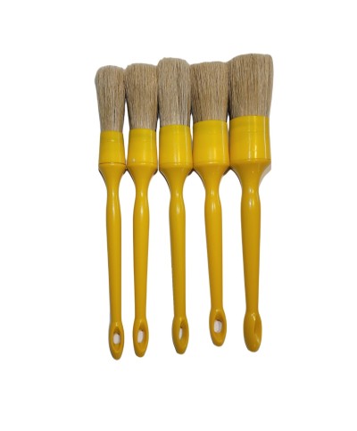 Set 5 bucati Yellow Detailing Brushes - diverse dimensiuni - Pensula pentru detailing ingrijireauto.ro - 2