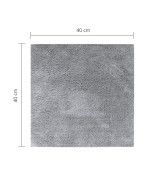 Classic Microfiber Grey 40x40 - Microfibra fara margini  - 3