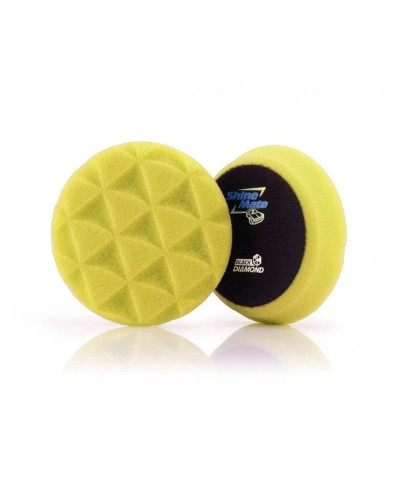 Shine Mate 3 Inch Foam Pad Yellow Diamond - Taiere Medium spre mare- Pad spuma 75-100mm Shine Mate - 1