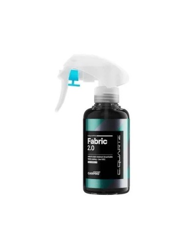 CarPro Cquartz Fabric 2.0 Coat 100ml - Water & Stain Resistant - Protectie semipermanenta pentru textile, super-hidrofoba CarPro
