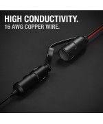 NOCO GC017 15A 12V Adapter Priza bricheta auto cu agrafe tip crocodil - alimentare lampi PDR DNE PRO Dent Tools - 3