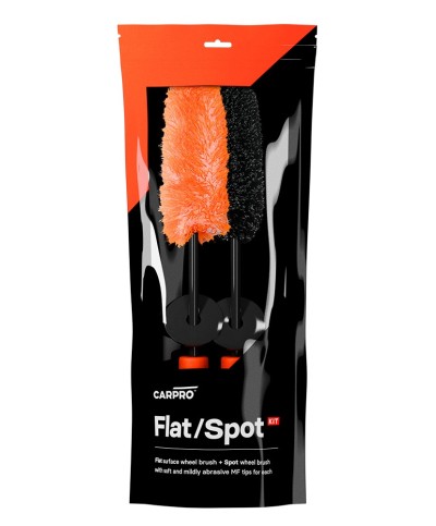 CarPro FlatSpot Kit Wheel Brush Set 2 - Set 2 perii si doua rezerve microfibra pentru jante CarPro - 4