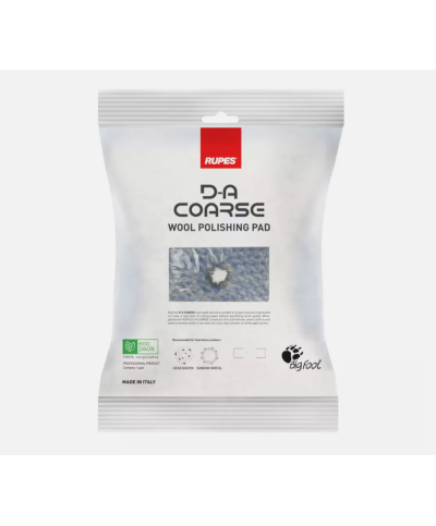 Rupes DA Coarse Wool Polishing Pad - Burete lana albastru dur 160mm Rupes - 4