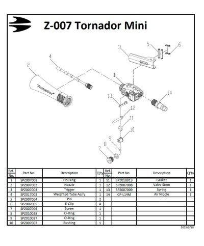Palnie Tornador pentru Z-007 Tornador - 1