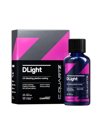 CarPro CQuartz DLight 30ml KIT Anti UV Coating - protectie PPF, faruri si plastic CarPro - 2