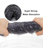 Microfiber Double Twist Drying Towel 60x90cm - 1100gsm ingrijireauto.ro - 4