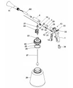 Rotate Set AK OEM Tornador Black  Z-020, Z-020S, Z020RS SPZ0200AK - Piesa de schimb originala