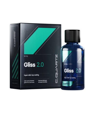 CarPro Gliss 2.0 Hyper Slick Top Coating Kit 30ml - Strat Protectie Super Fin